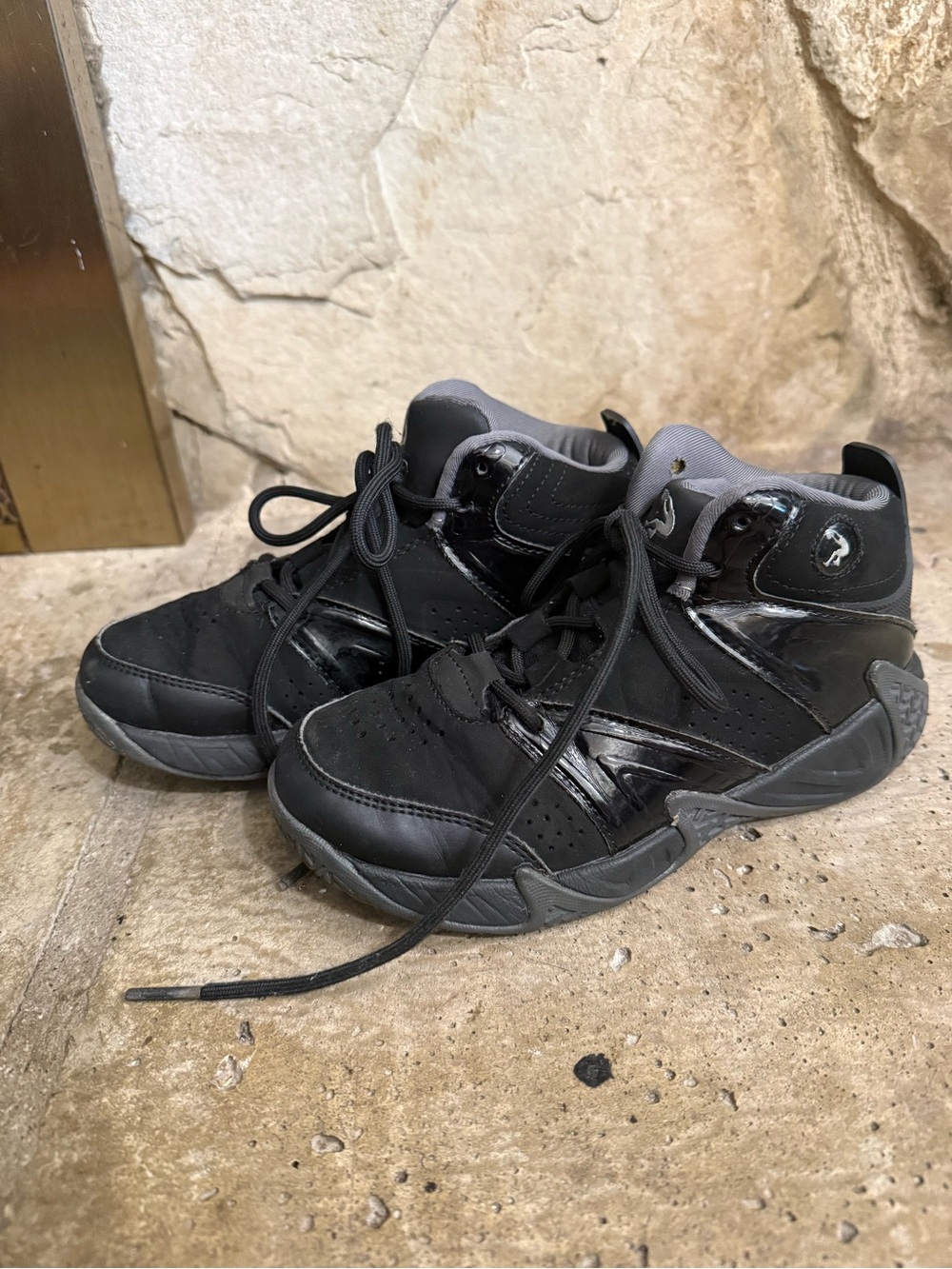 Kids Black High-Top Sneakers